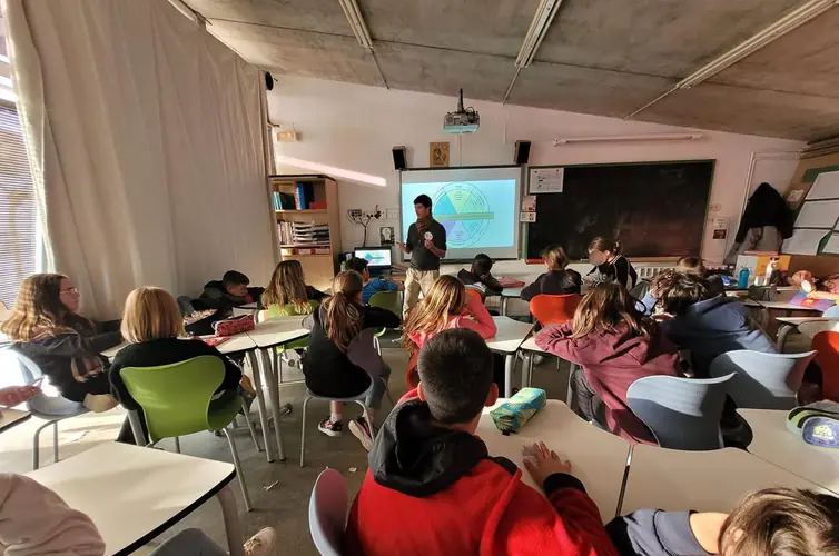 Alex Romaní en una sesión formativa